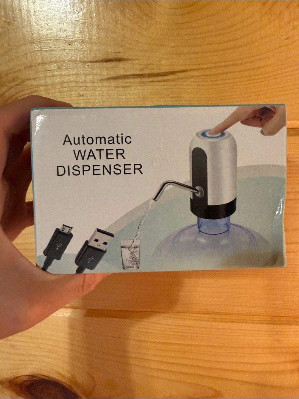 Automatic Water Dispenser Electric Pump - Silver and Black